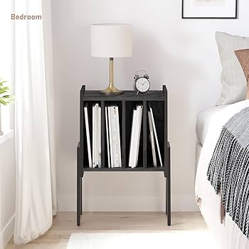 Amazon.com: TUTOTAK End Table with Vinyl Holder Display